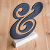 Premium Black Aluminum Ampersand