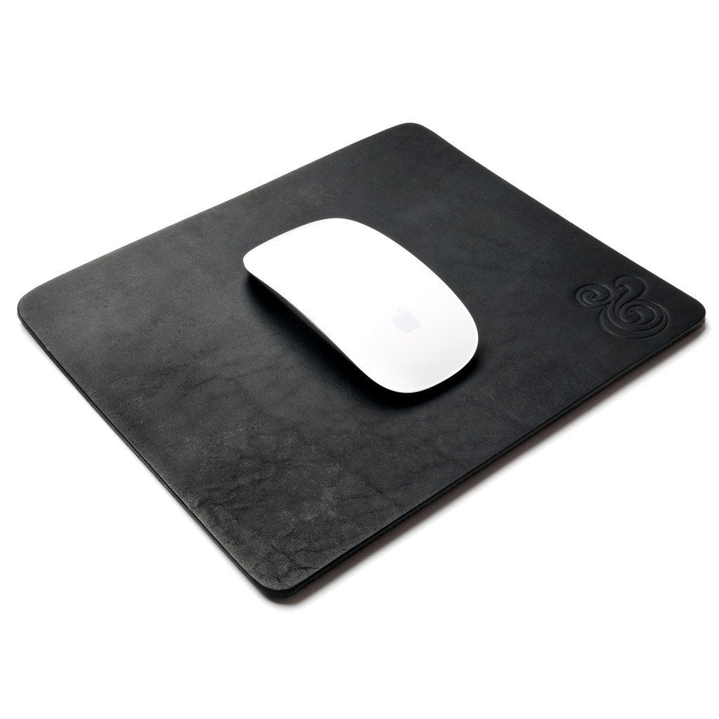 Premium Leather Mousepad Black
