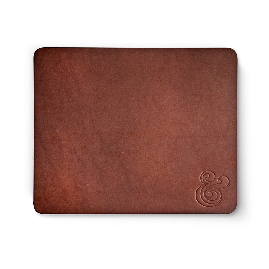 Premium Leather Mousepad Brown